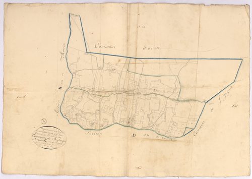 Beylongue - Section C, dite de Lasgourgues, par Dauga fils géomètre