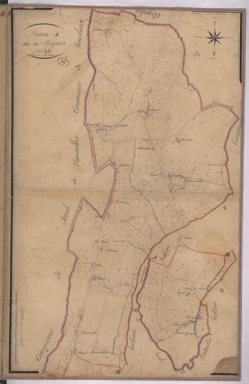Beyries - Section A, dite de Beyries, par Lacomère géomètre