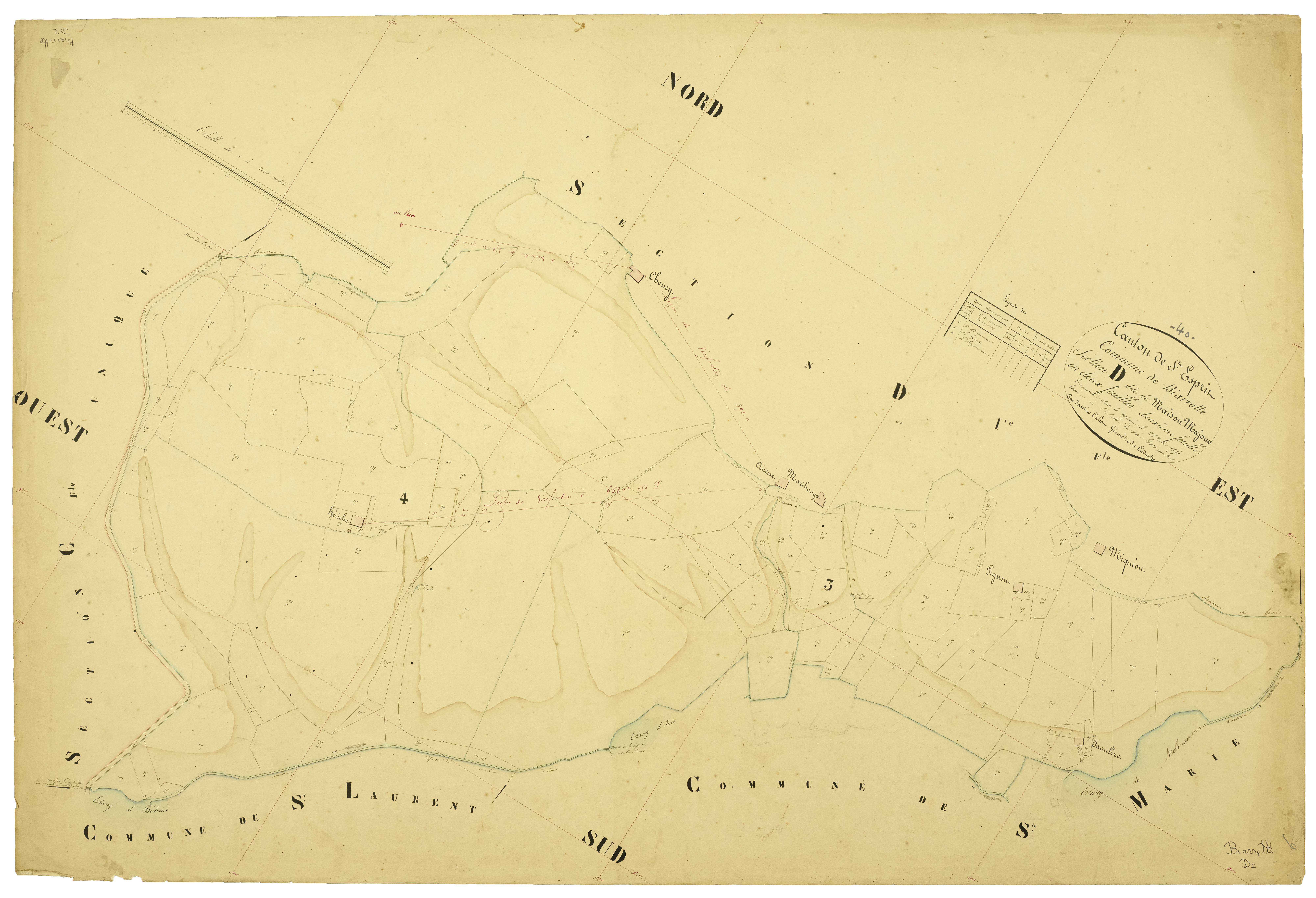 Biarrotte - Section D, feuille 2