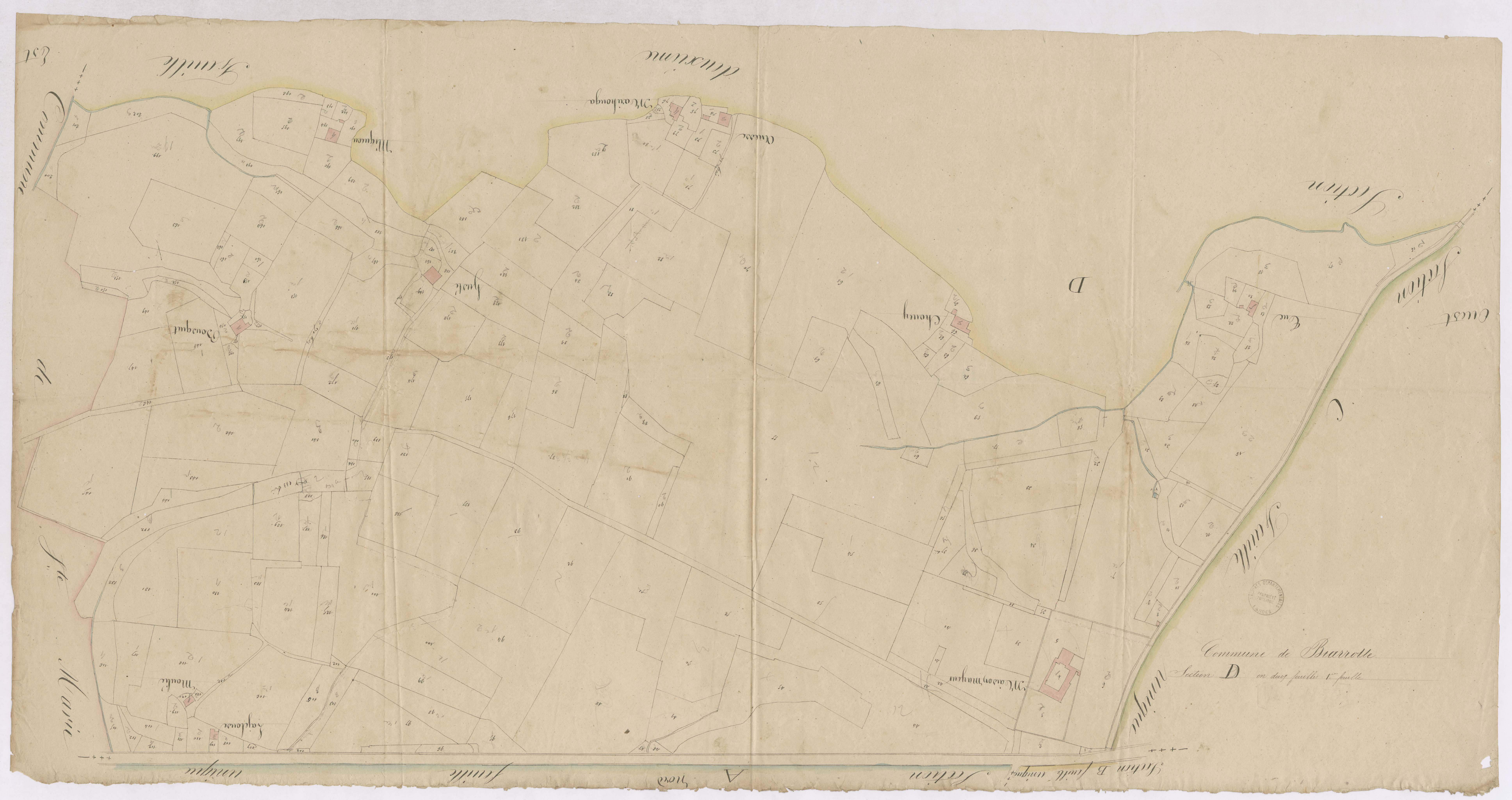 Biarrotte - Section D, 1re feuille