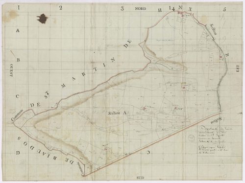 Biarrotte - Section A, dite de Camiade, par Lobgeois et Prèneron, géomètres