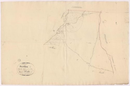 Bias - Section C, dite de l'Eglise et des Landes, 1re feuille, par Lagrolet géomètre