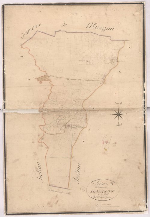 Bias - Section B, dite du quartier de Jouanon, par Lagrolet géomètre