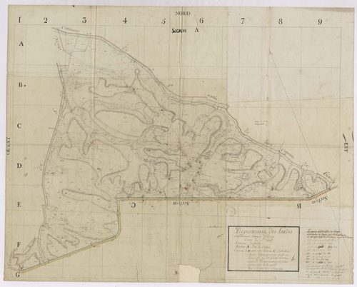 Biaudos - Commune de Biaudos, section A, dite du Château, par Lobgeois, Lagrolet, Ducamp géomètres