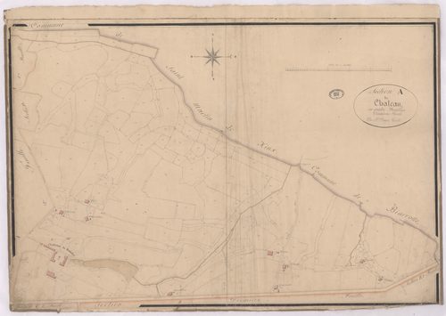 Biaudos - Section A du Château, 2e feuille, par Dauga géomètre