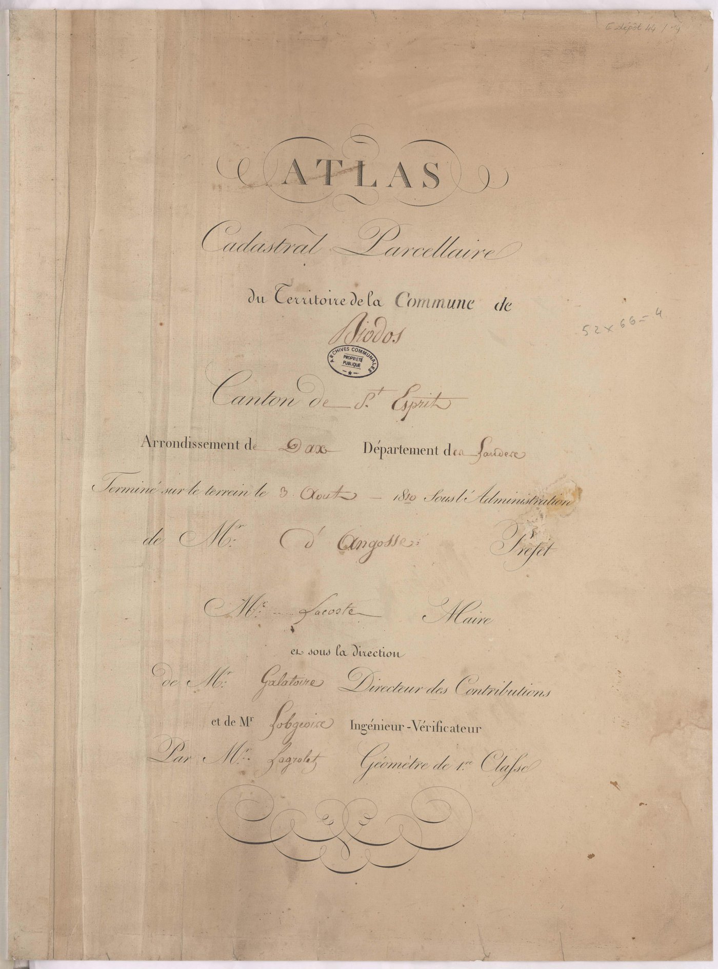 Biaudos - Page de titre