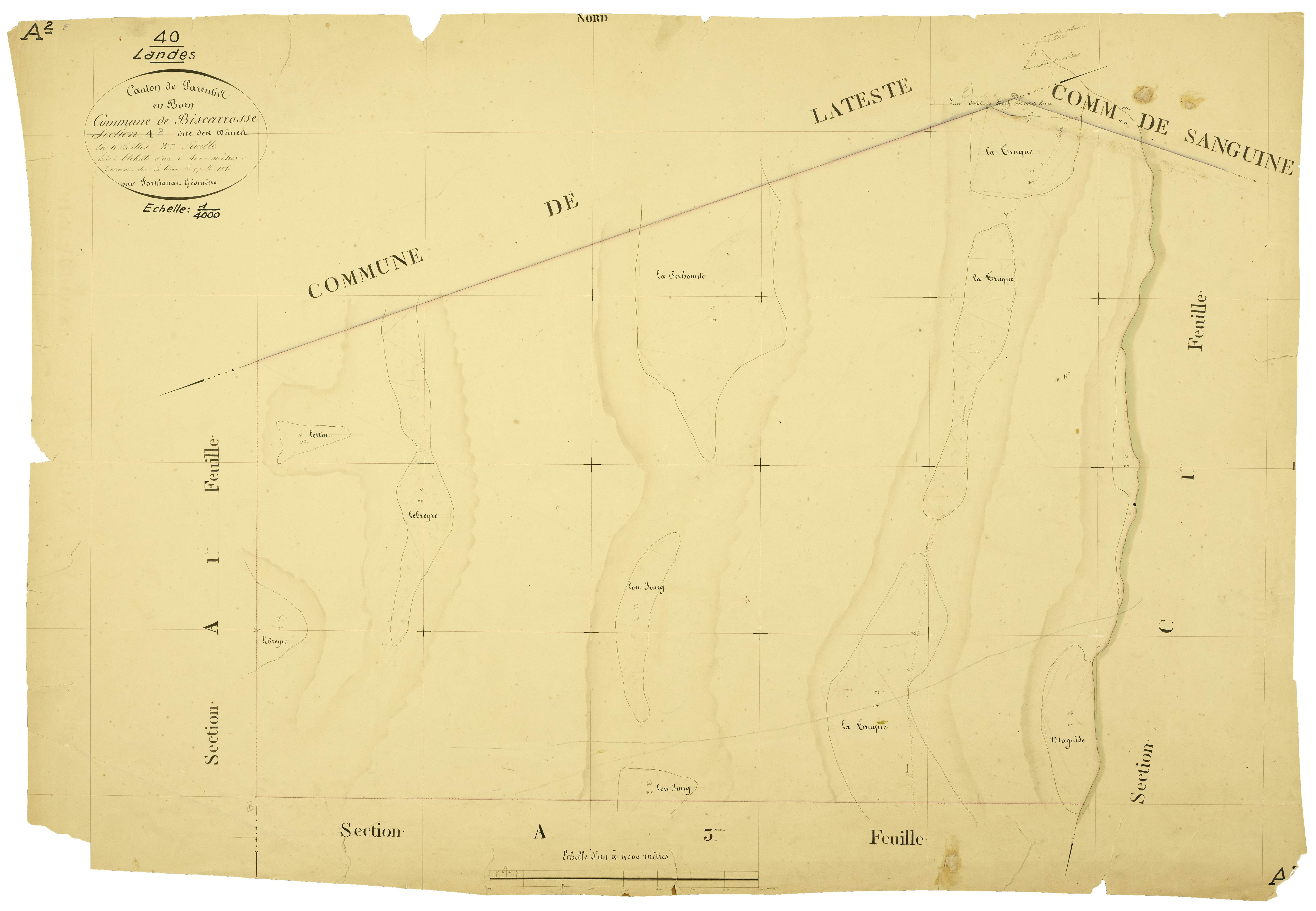 Biscarrosse - Section A, feuille 2