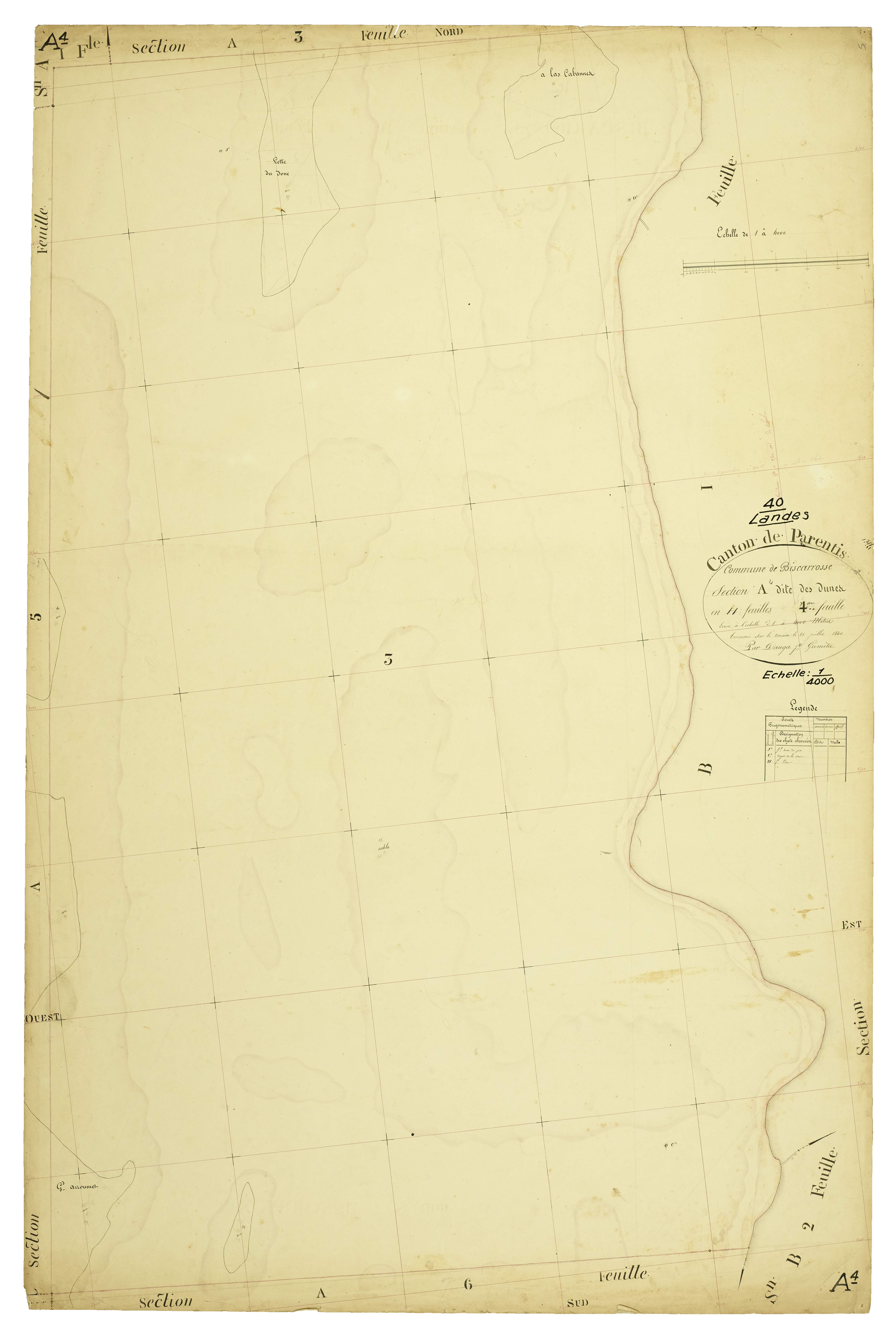 Biscarrosse - Section A, feuille 4