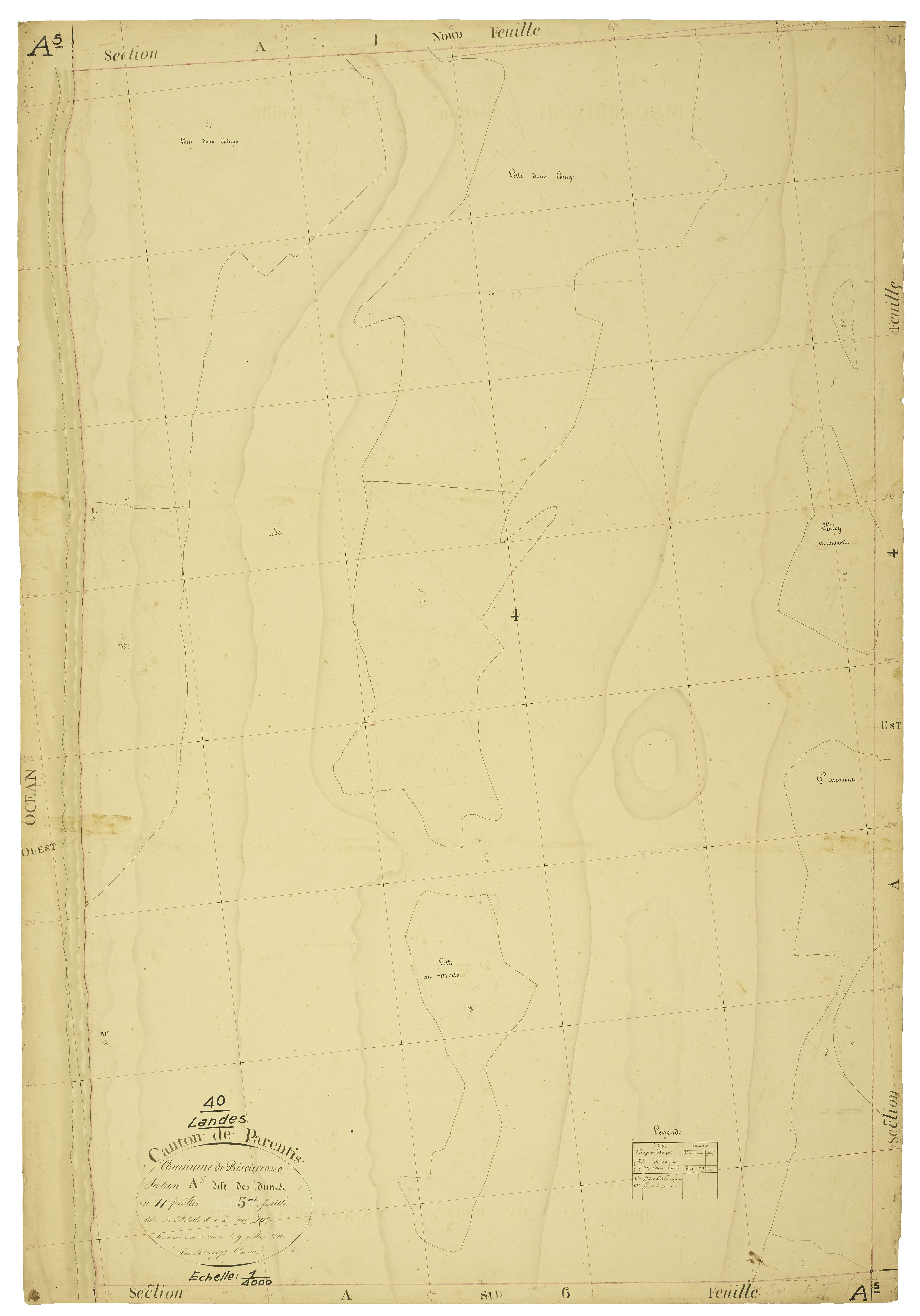 Biscarrosse - Section A, feuille 5