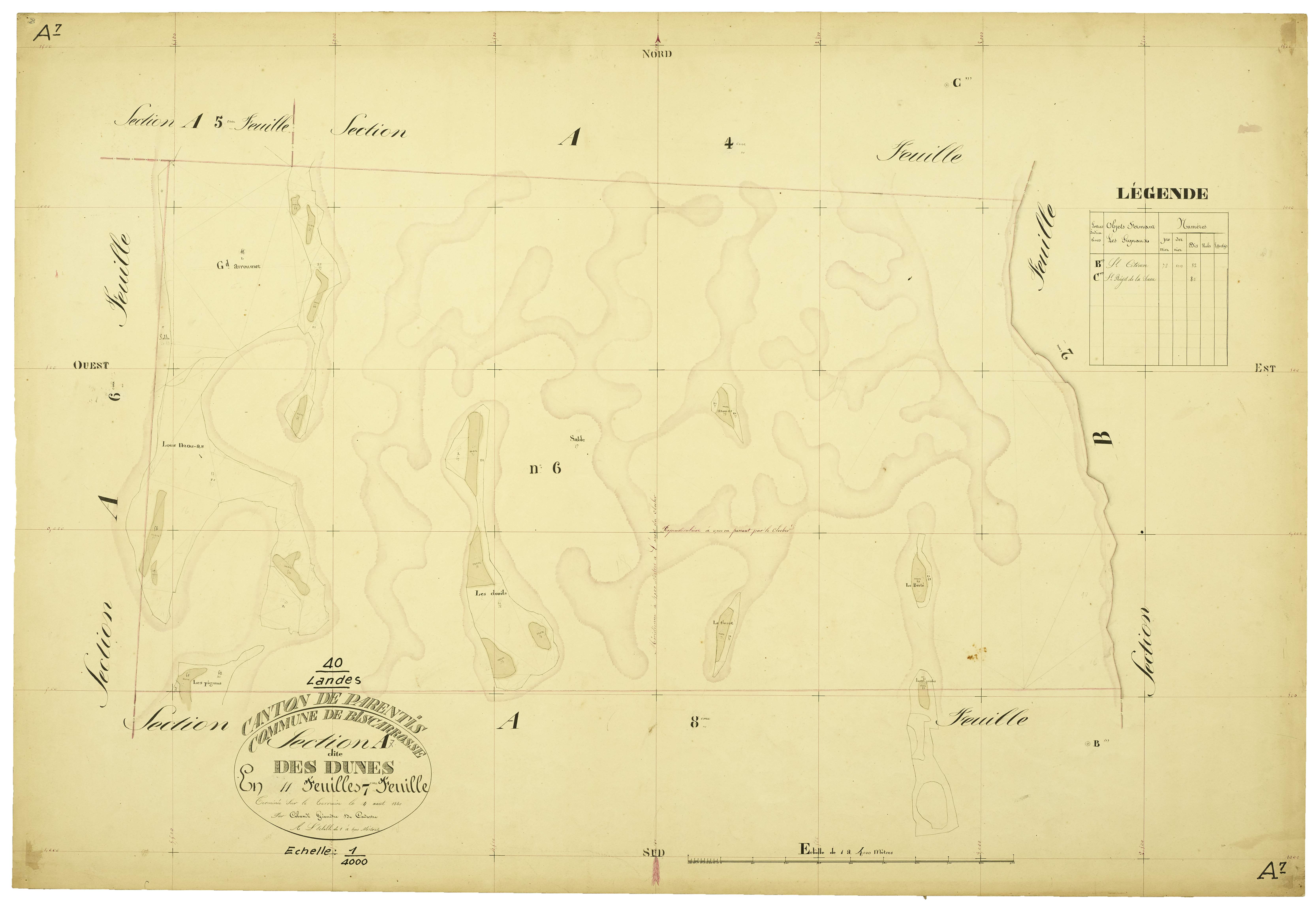 Biscarrosse - Section A, feuille 7