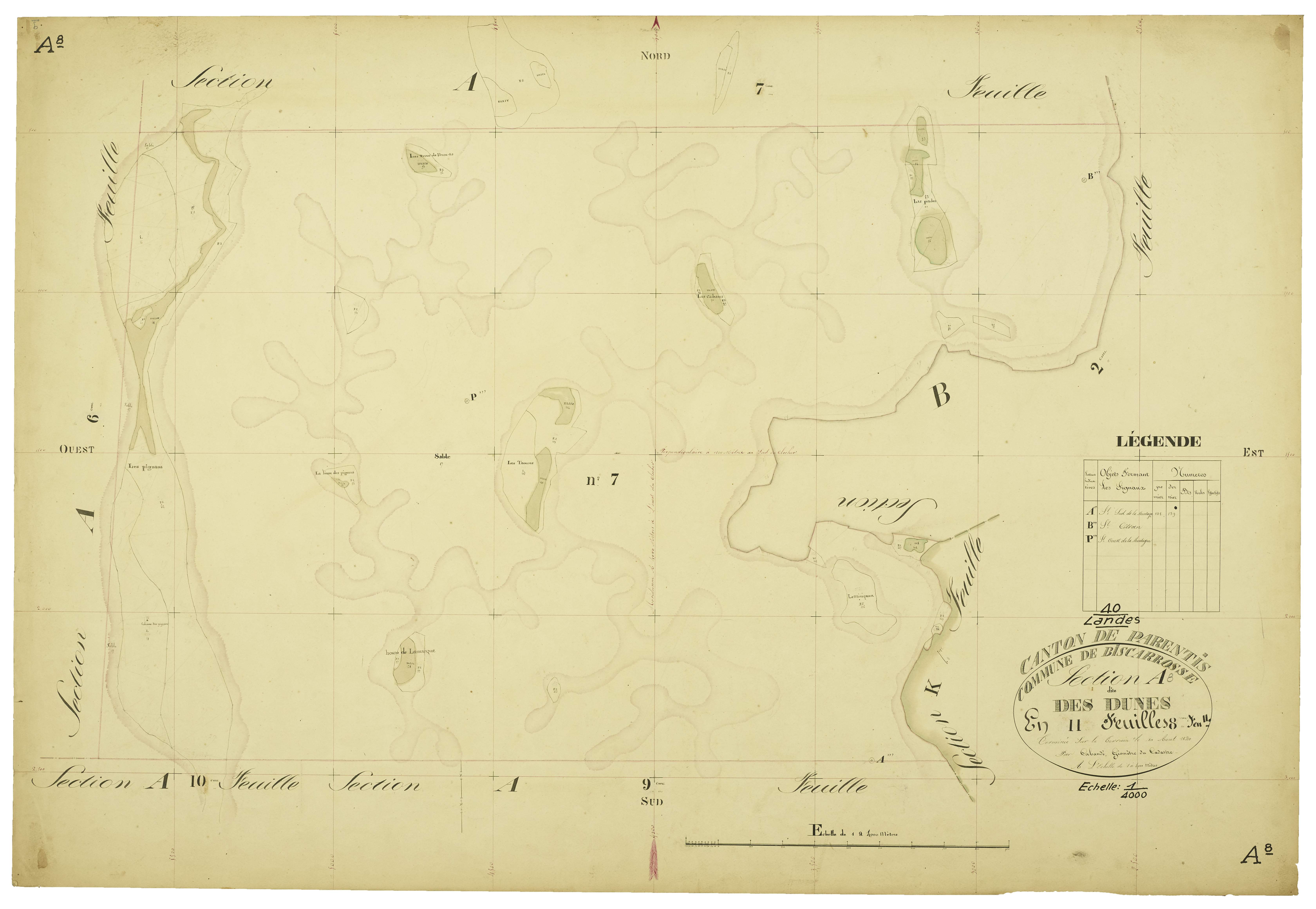 Biscarrosse - Section A, feuille 8
