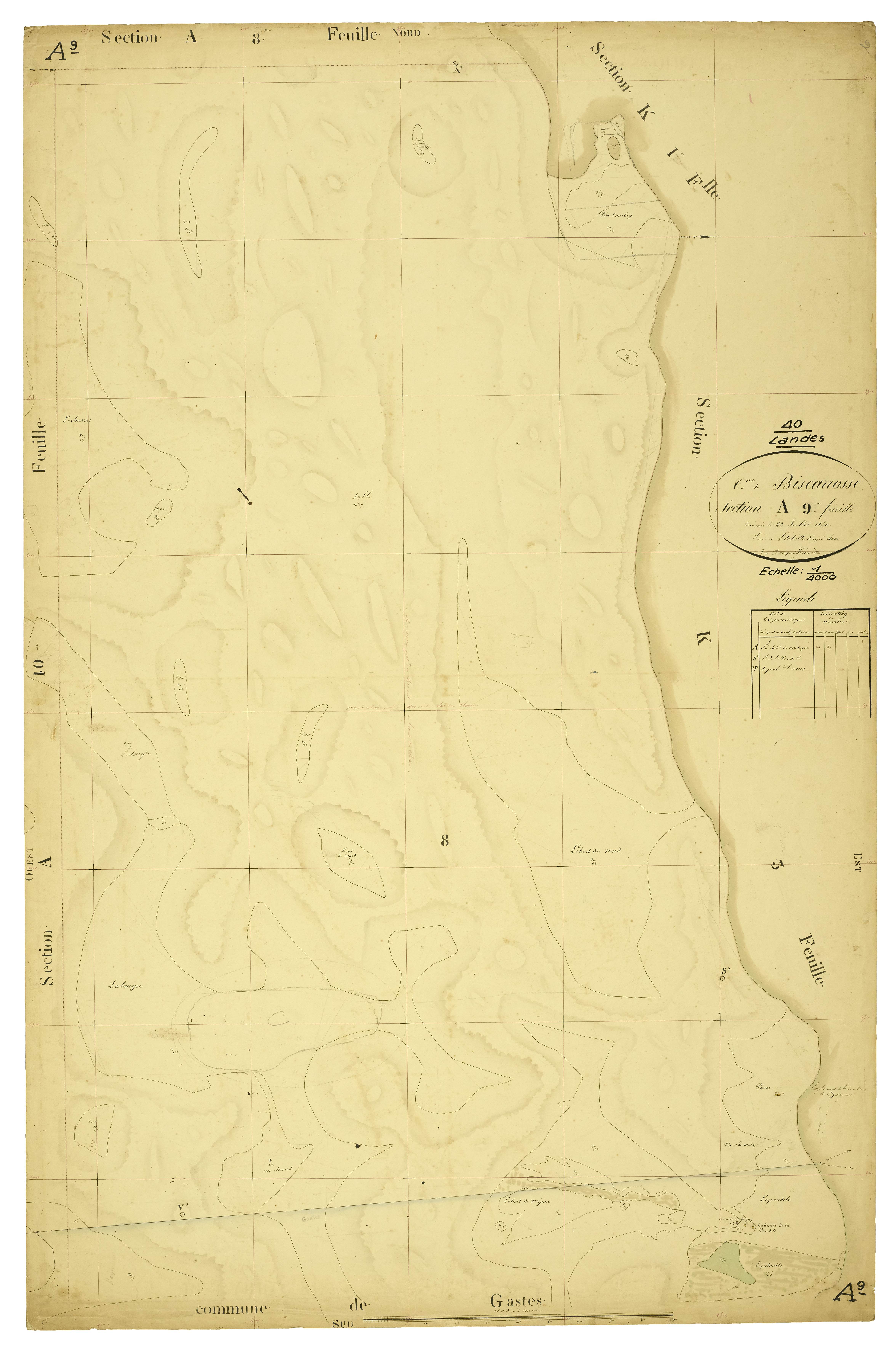 Biscarrosse - Section A, feuille 9