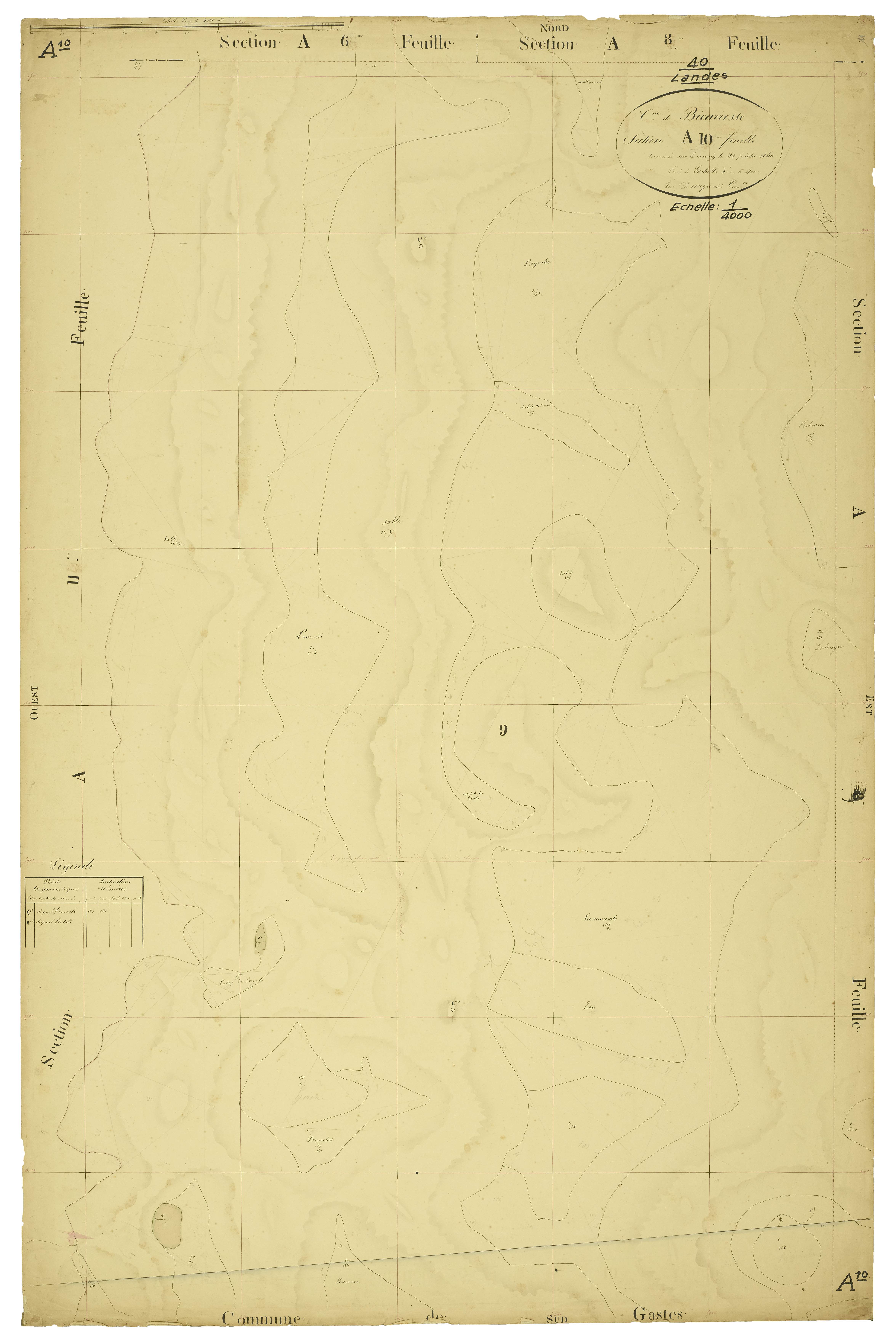 Biscarrosse - Section A, feuille 10