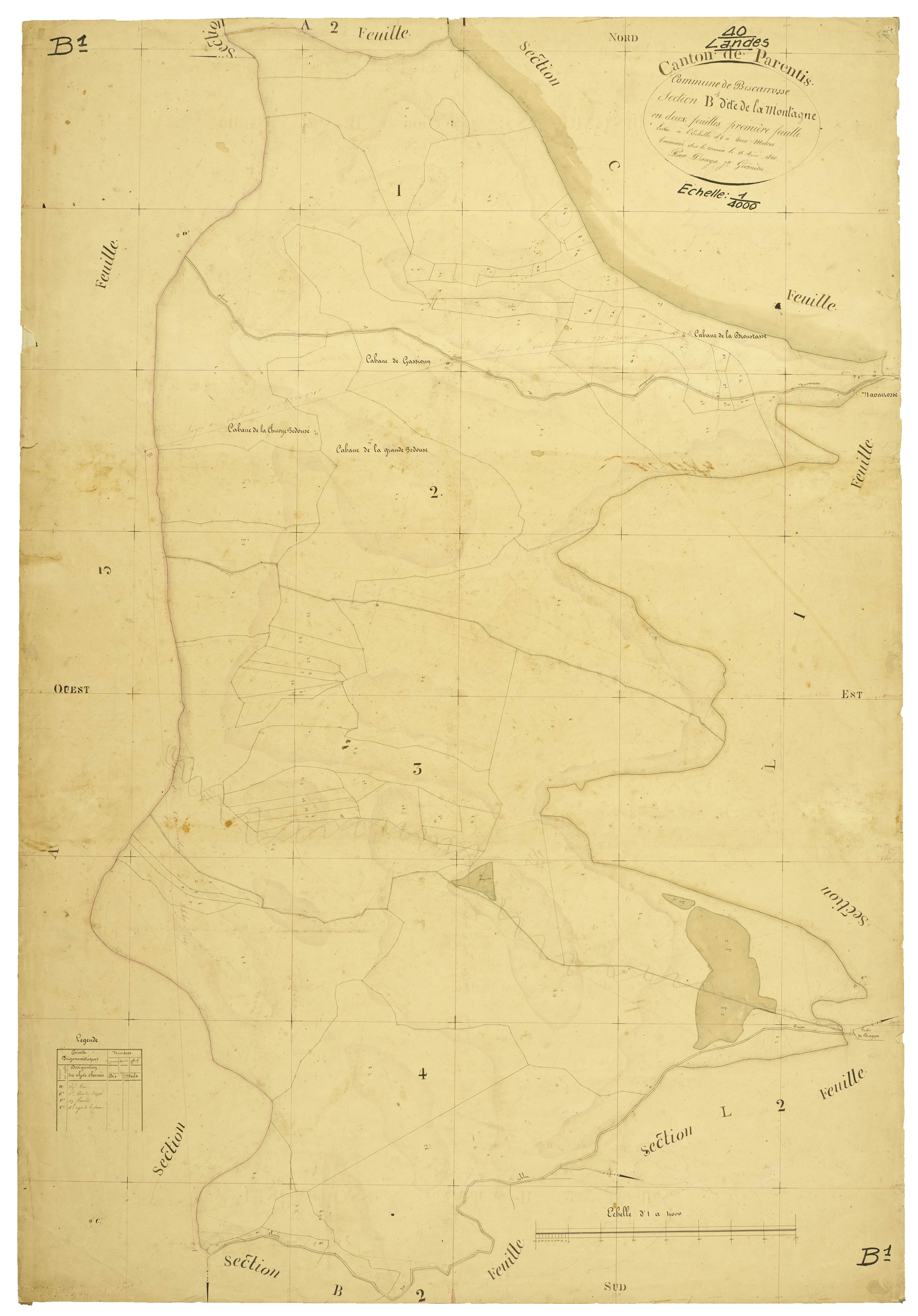 Biscarrosse - Section B, feuille 1