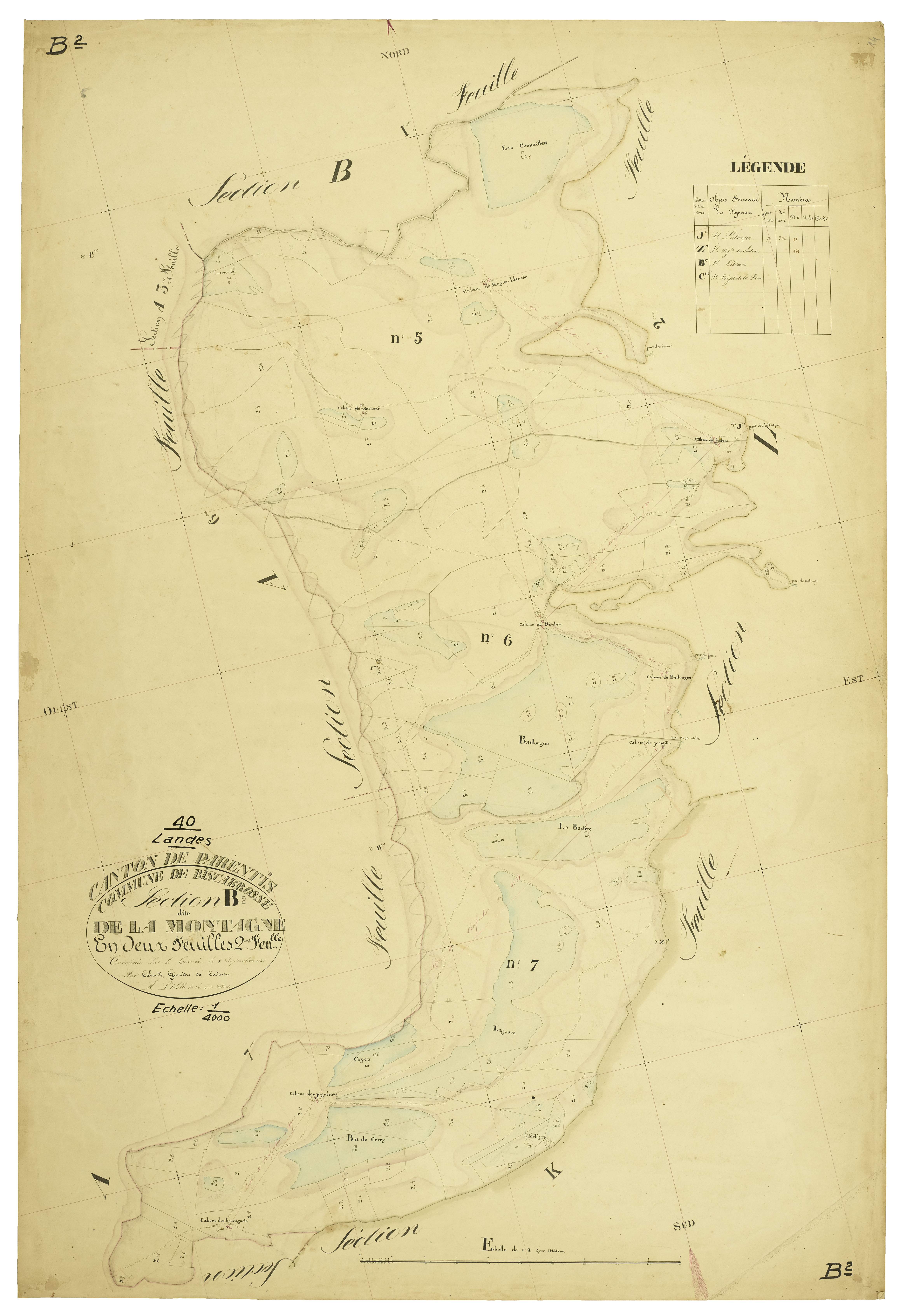 Biscarrosse - Section B, feuille 2