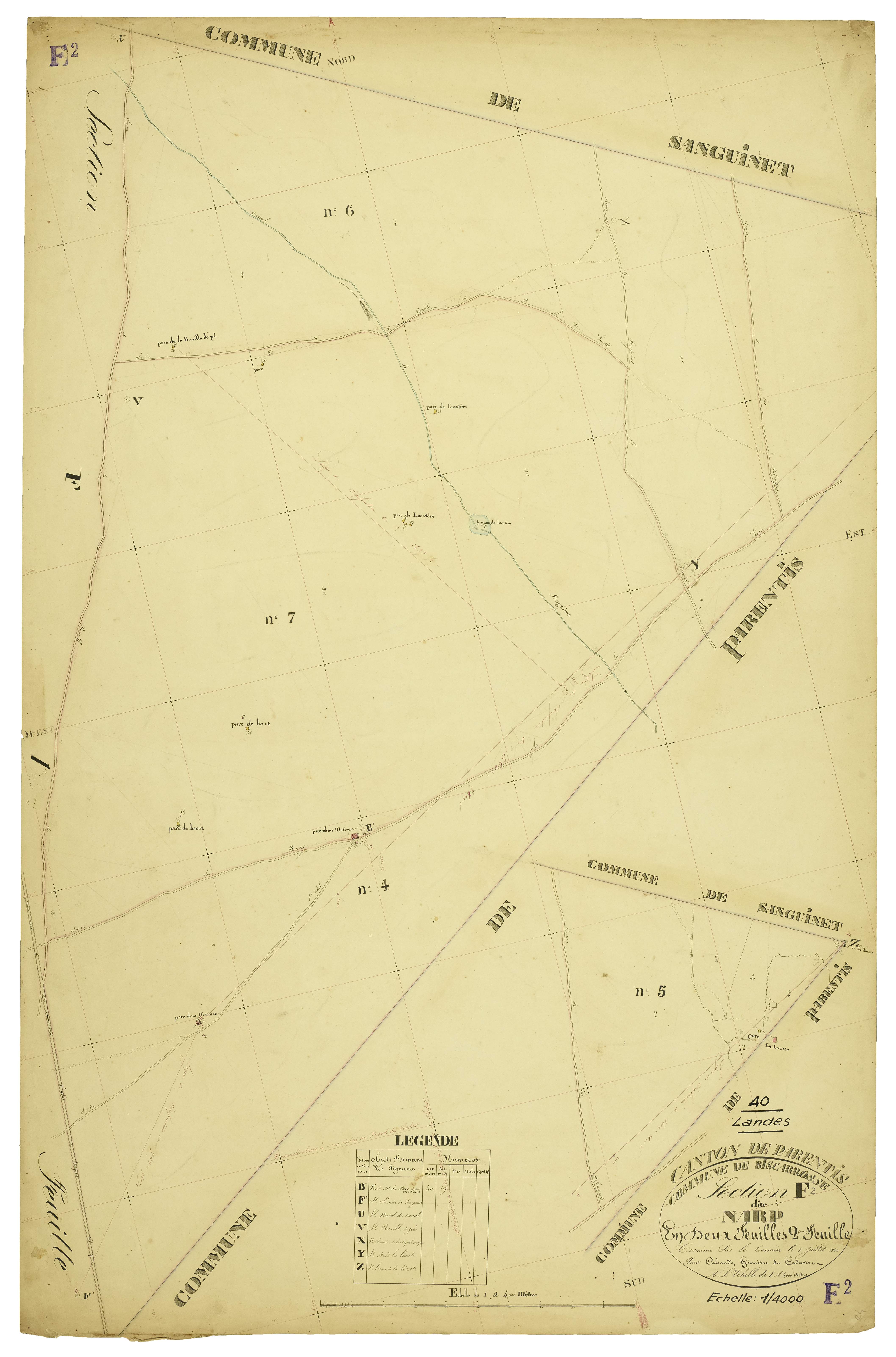 Biscarrosse - Section F, feuille 2