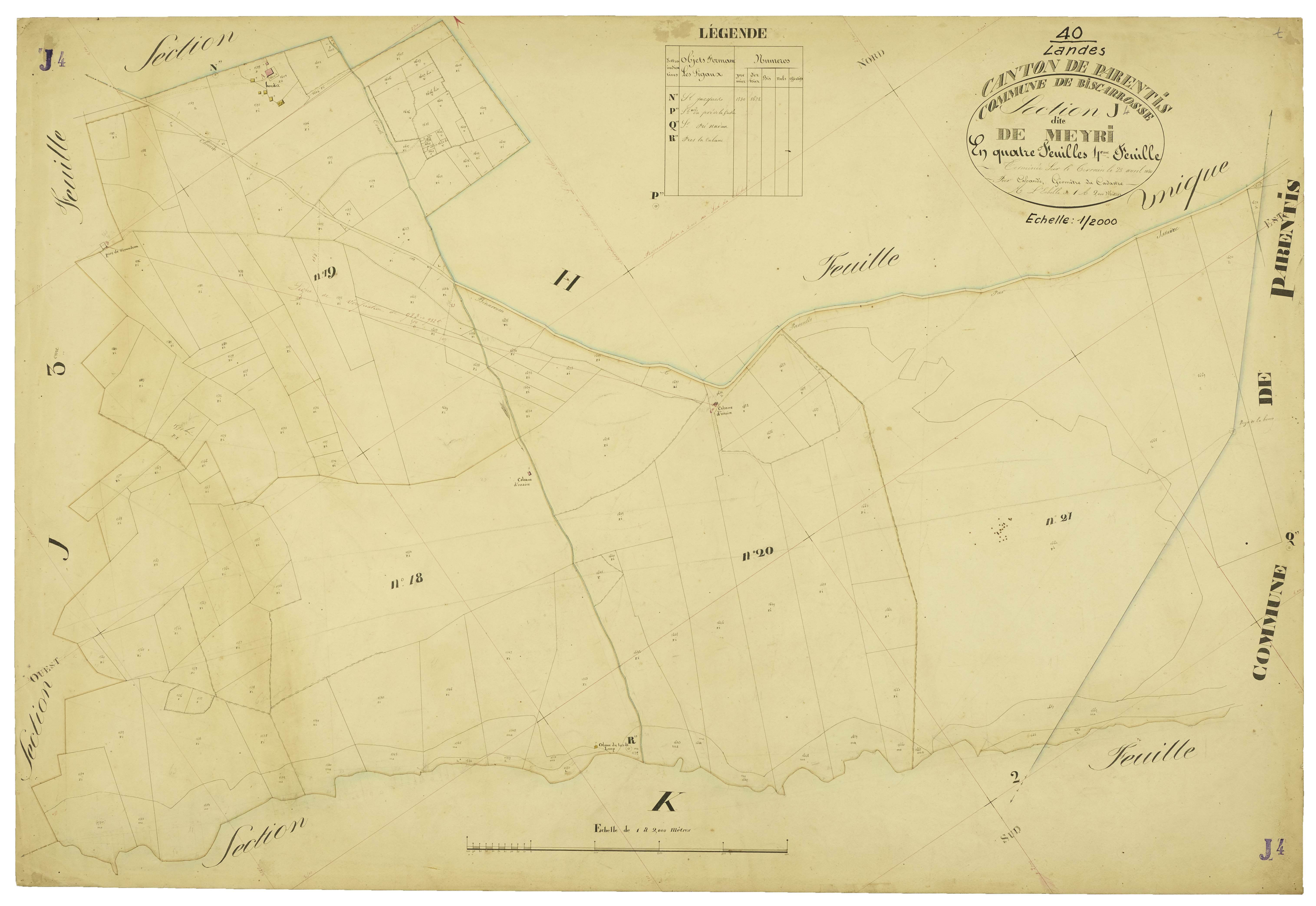 Biscarrosse - Section J, feuille 4