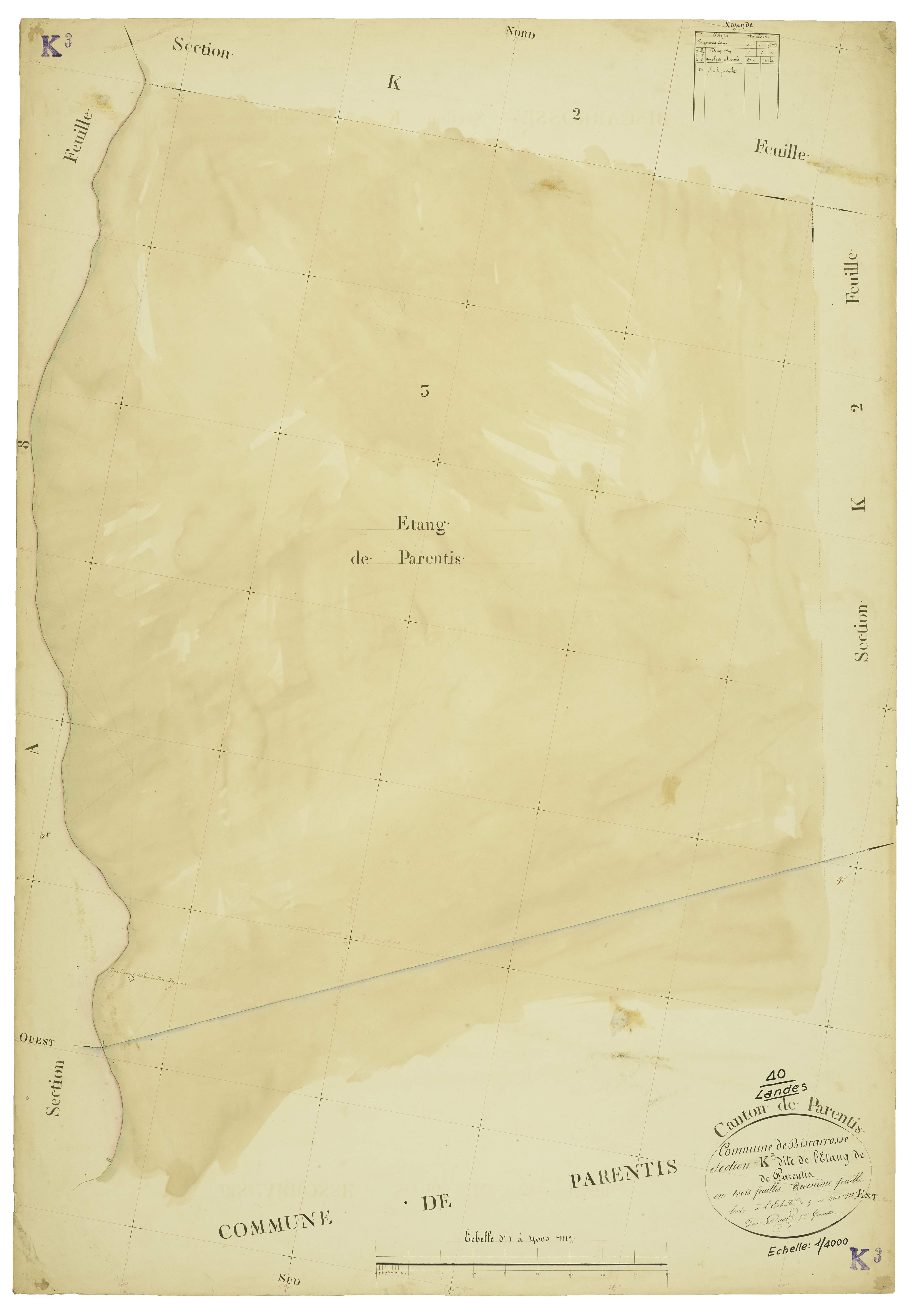 Biscarrosse - Section K, feuille 3
