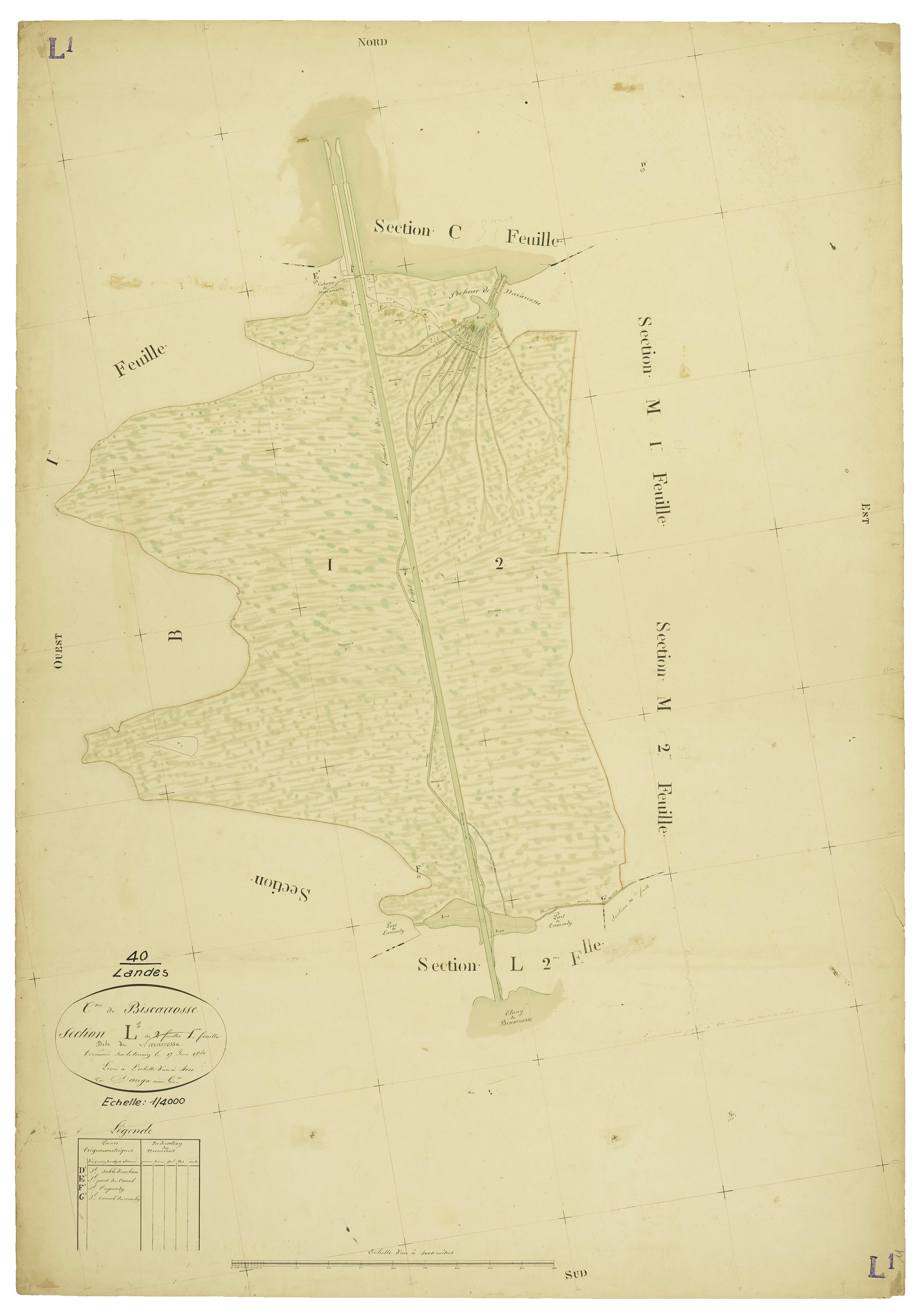 Biscarrosse - Section L, feuille 1