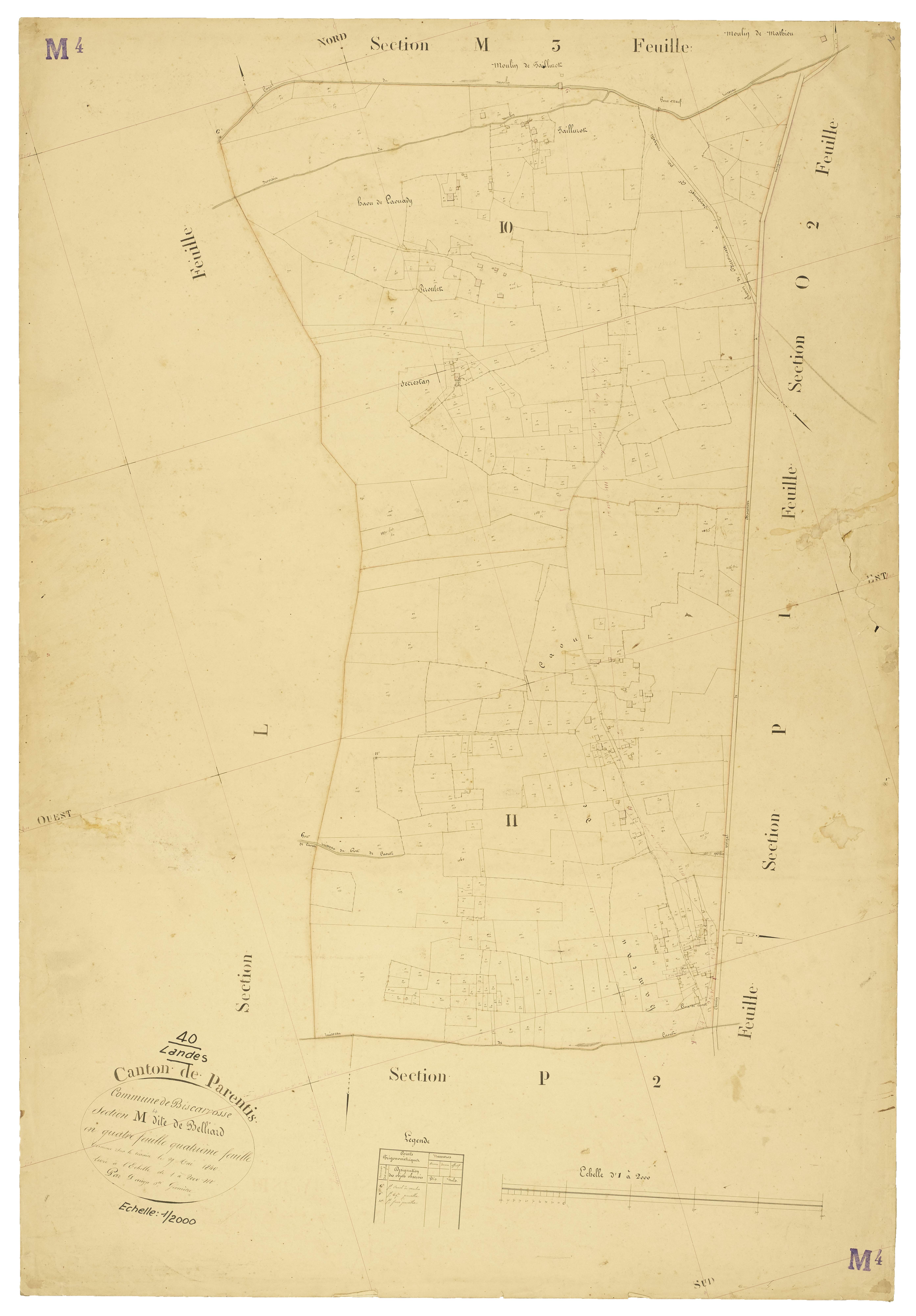 Biscarrosse - Section M, feuille 4