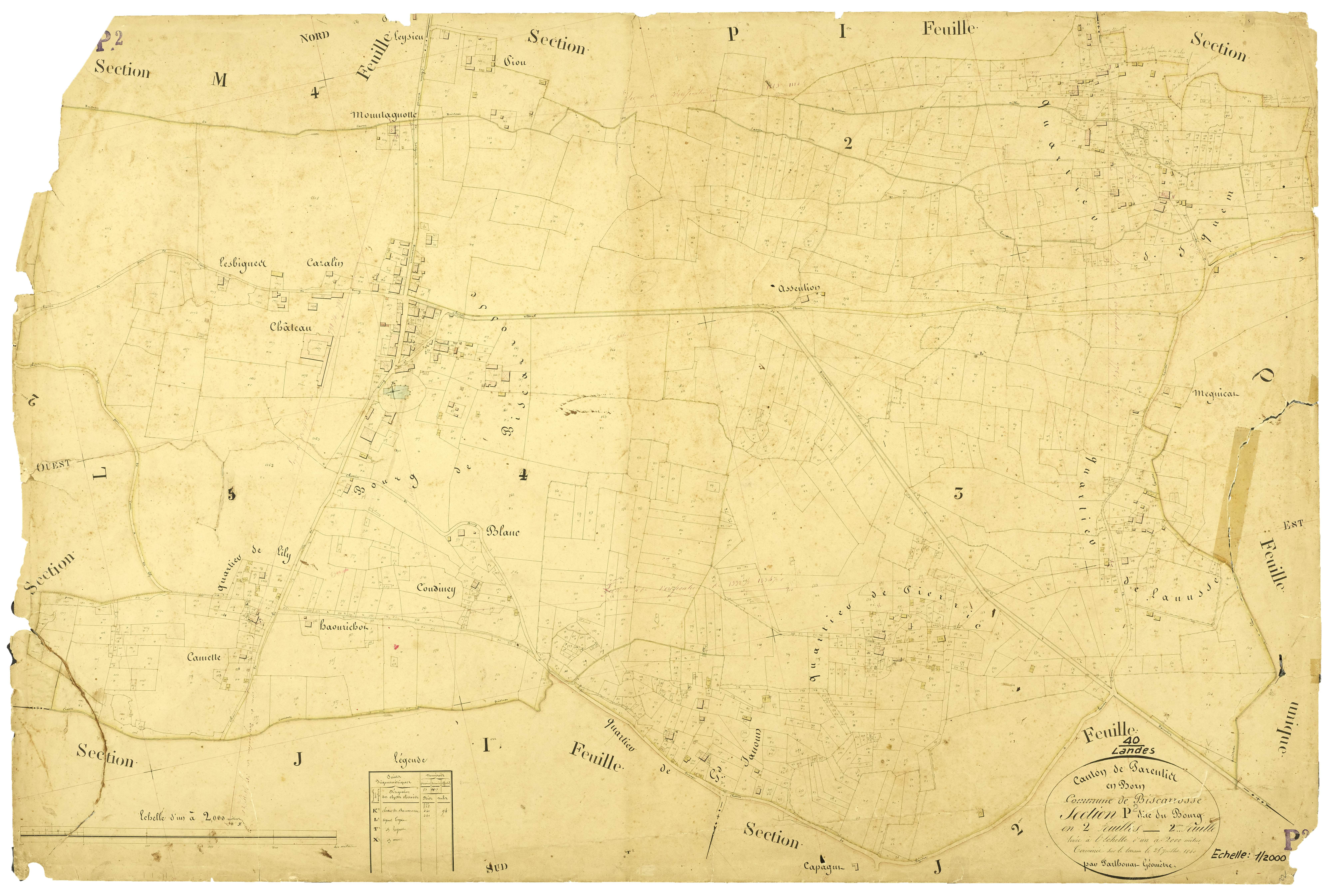 Biscarrosse - Section P, feuille 2