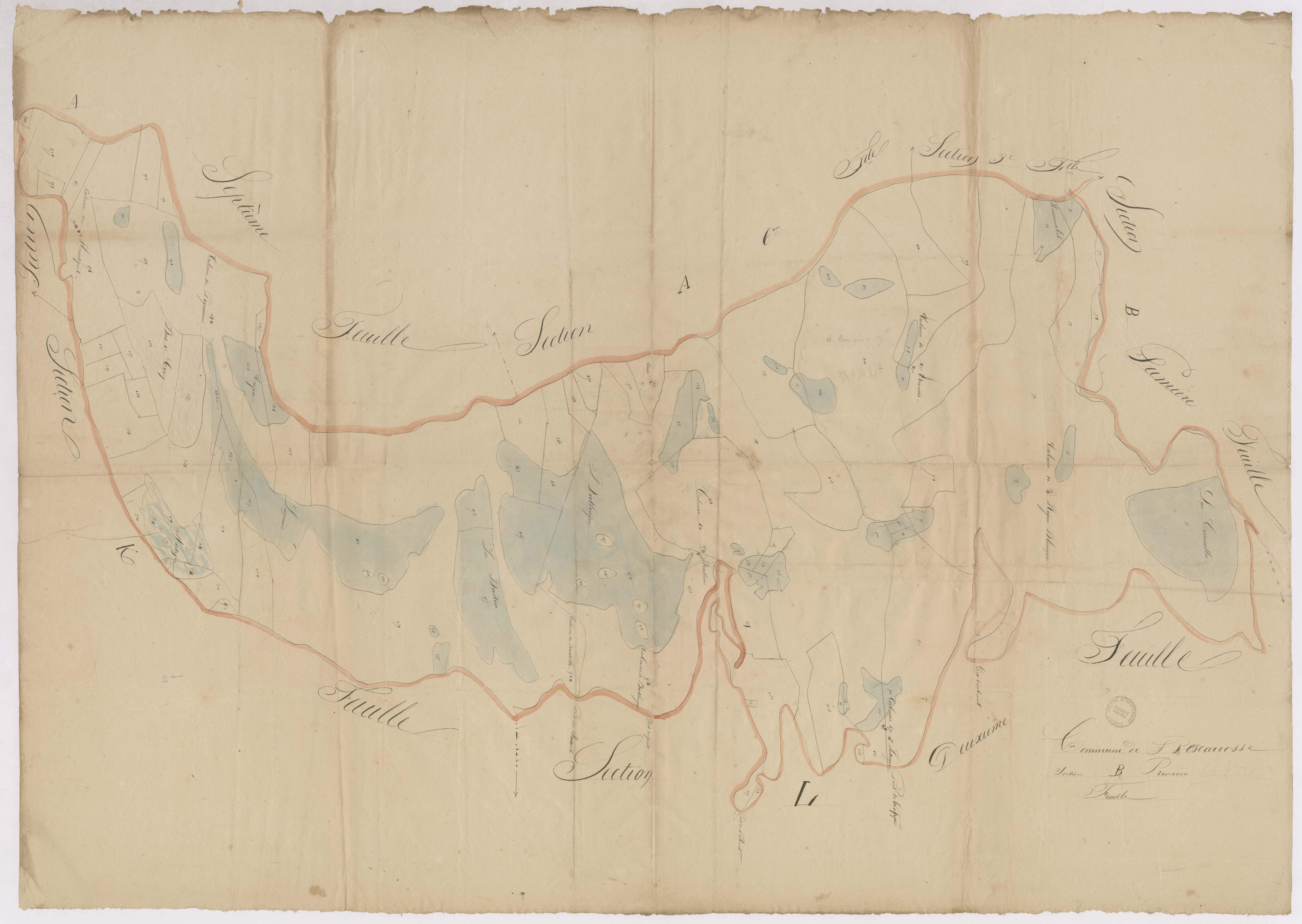 Biscarrosse - Section B, 1re feuille