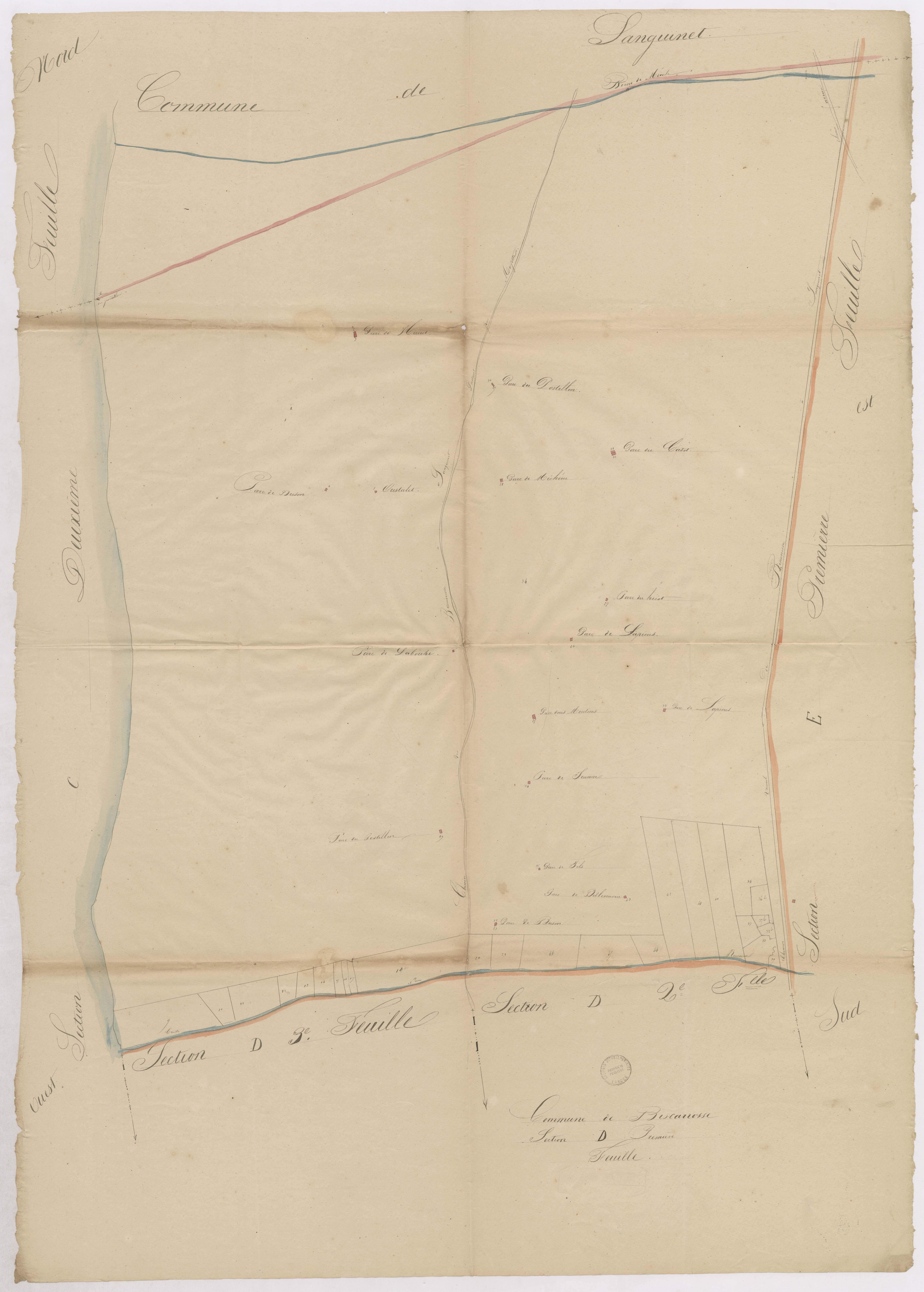 Biscarrosse - Section D, 1re feuille