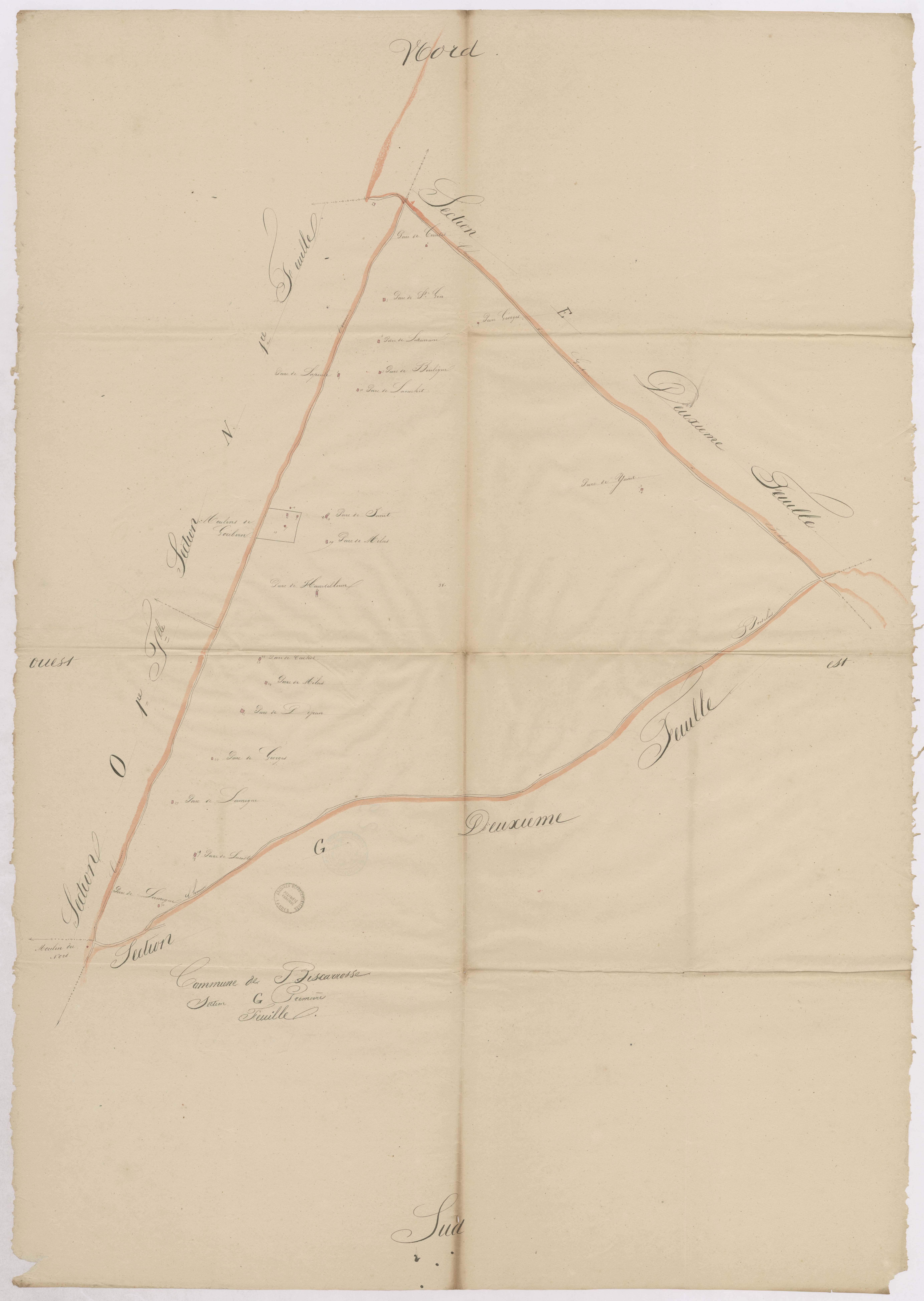 Biscarrosse - Section G, 1re feuille