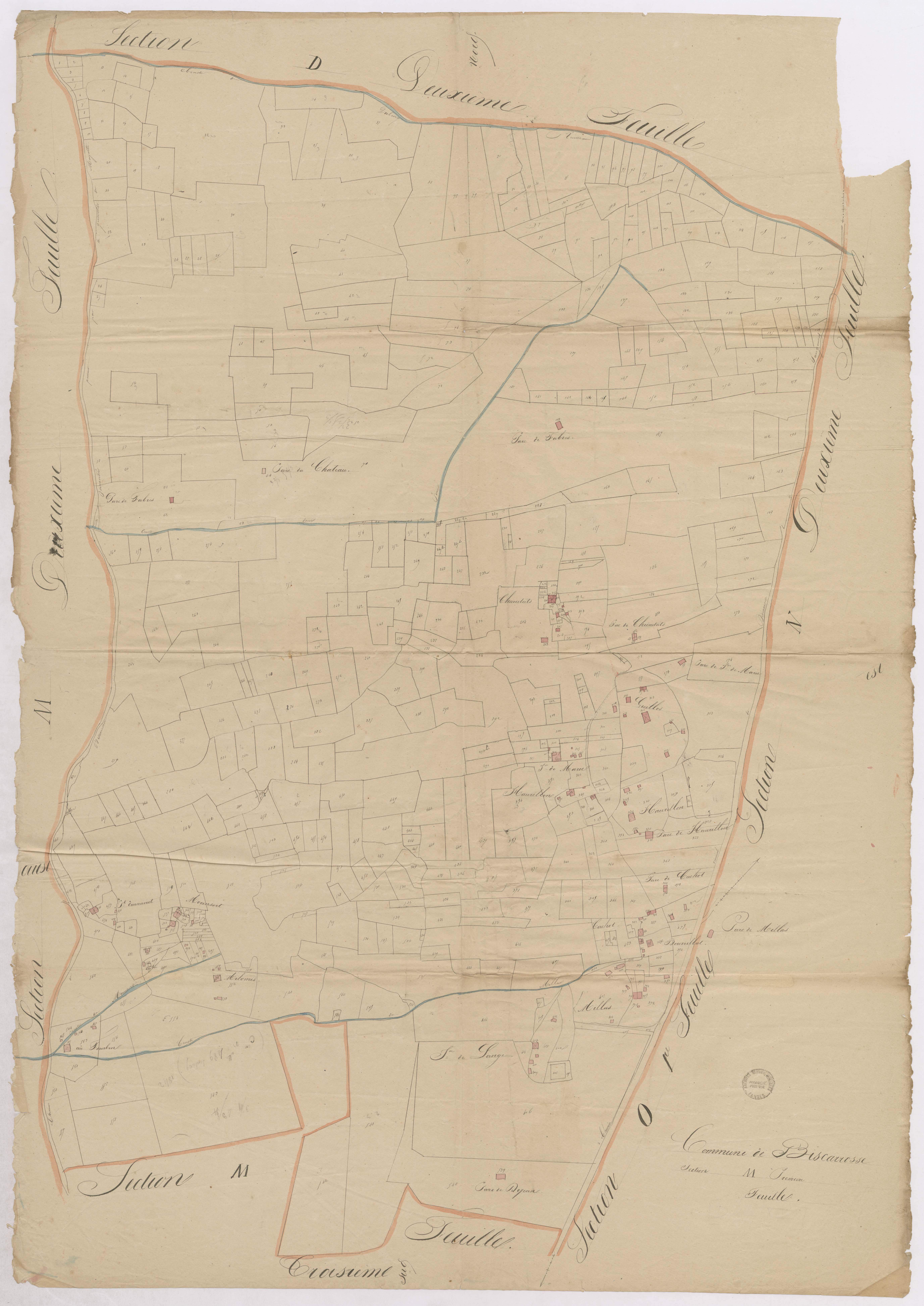 Biscarrosse - Section M, 1re feuille
