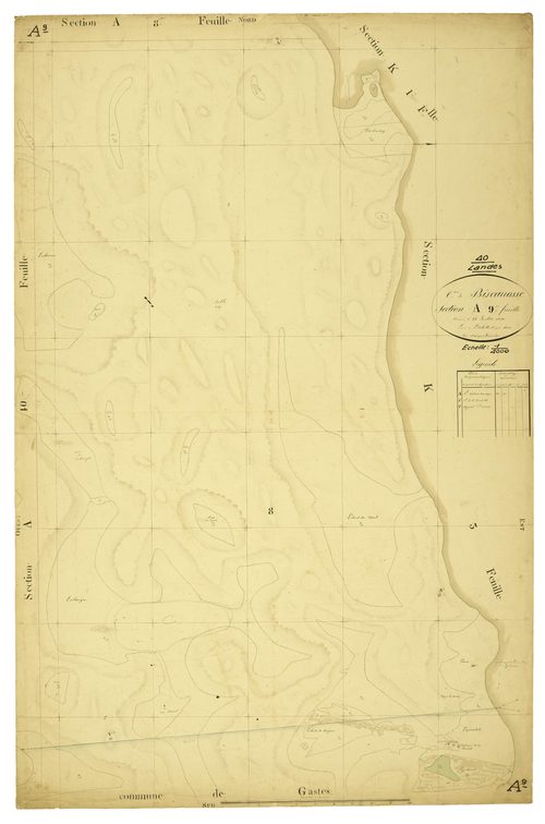 Biscarrosse - Section A, feuille 9