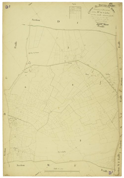 Biscarrosse - Section D, feuille 2