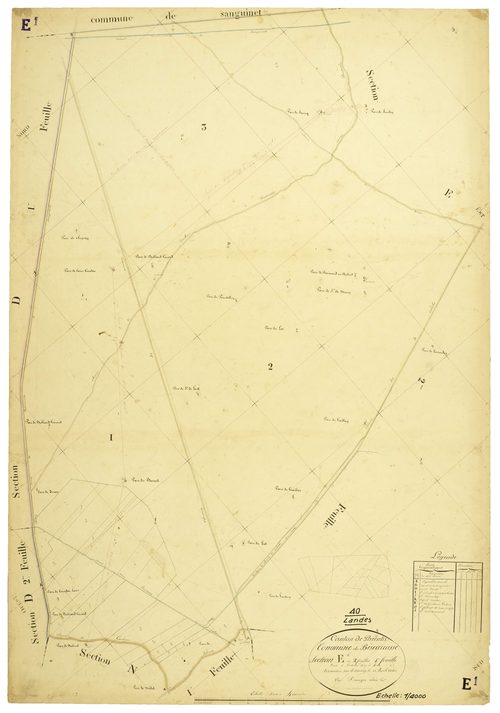 Biscarrosse - Section E, feuille 1