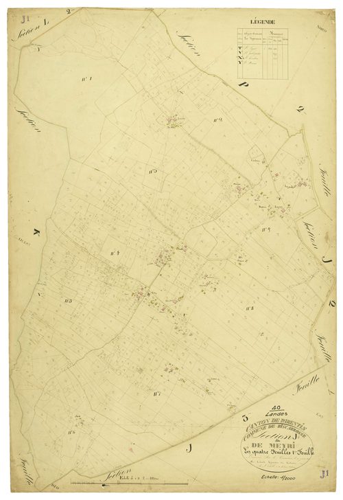 Biscarrosse - Section J, feuille 1