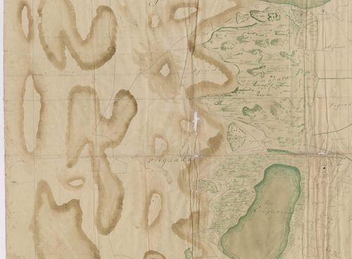 Biscarrosse - [Plan géométrique de l'Etang de Cazaux et alentours, par Lobgeois et F. Sarrazain, ingénieur et géomètre]