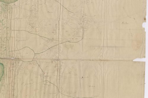 Biscarrosse - [Plan géométrique de l'Etang de Cazaux et alentours, par Lobgeois et F. Sarrazain, ingénieur et géomètre]
