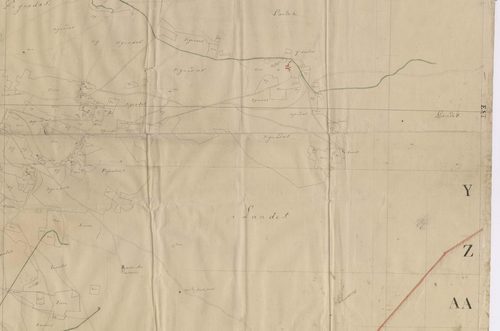 Biscarrosse - [Plan géométrique de l'Etang de Cazaux et alentours, par Lobgeois et F. Sarrazain, ingénieur et géomètre]