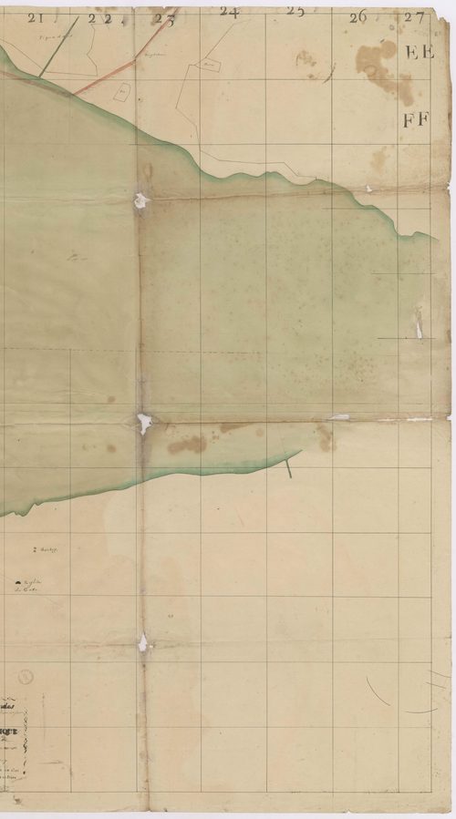 Biscarrosse - [Plan géométrique des Lettes et alentours par Lobgeois et F. Sarrazain, ingénieur et géomètre]