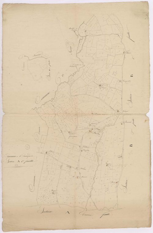 Bonnegarde - Section A, 1re feuille