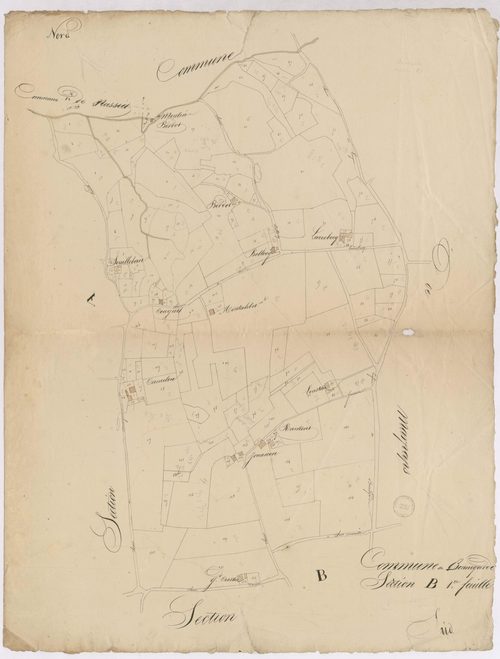 Bonnegarde - Section B, 1re feuille