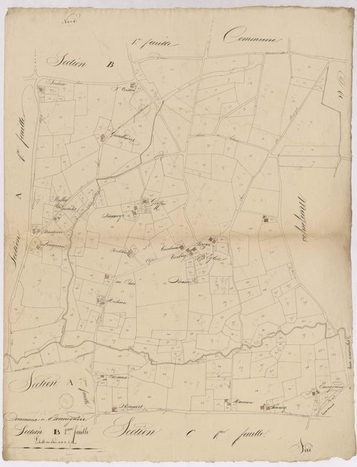 Bonnegarde - Section B, 2e feuille