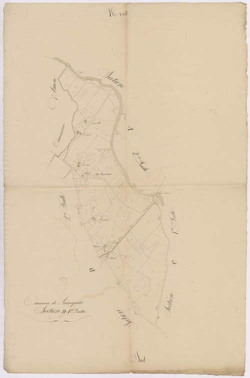 Bonnegarde - Section D, 1re feuille