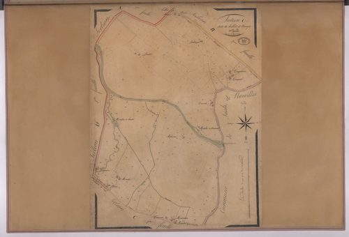 Bonnegarde - Section C, dite de Hillot et Benga, 1re feuille, par Sahuqué géomètre