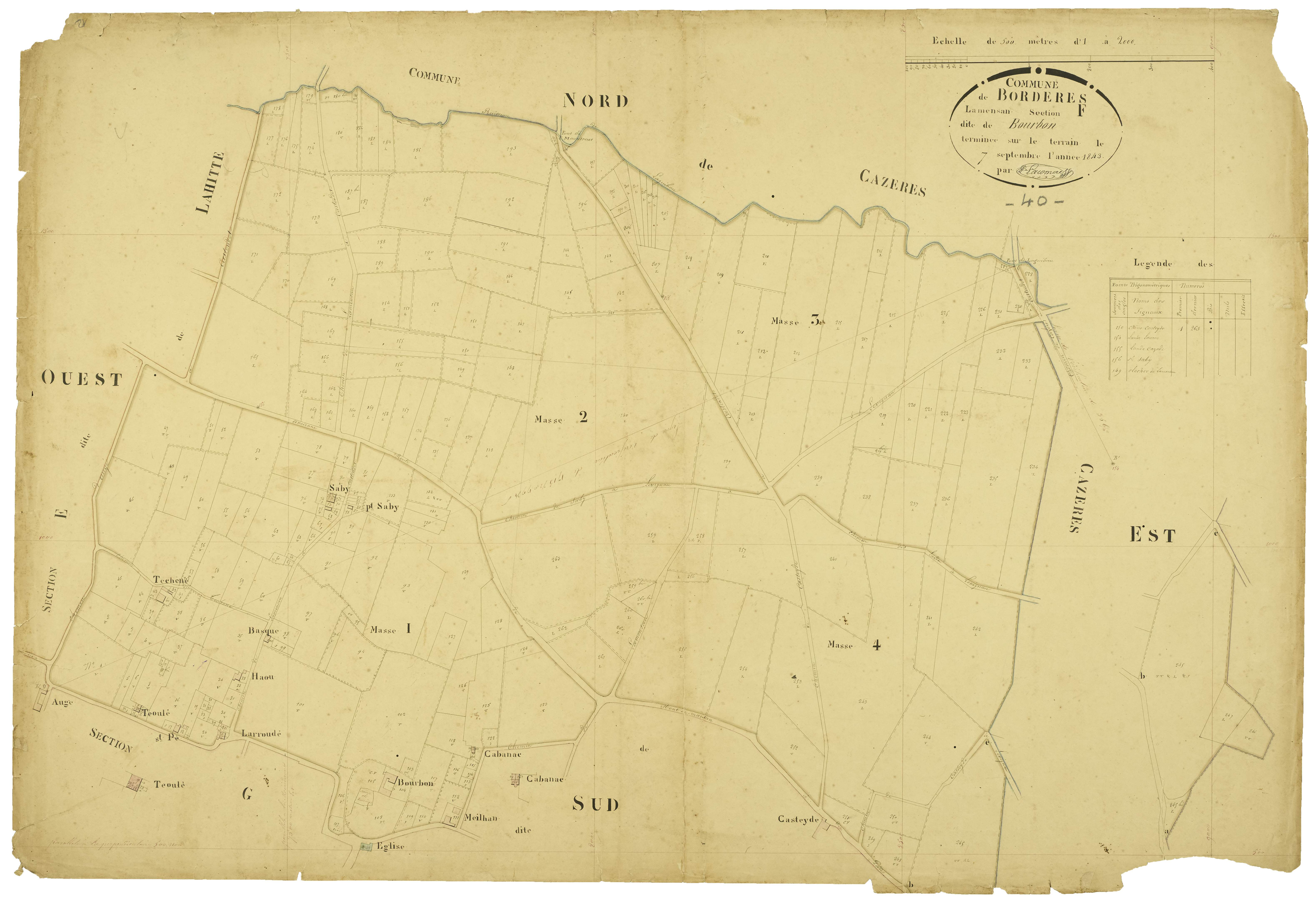 Bordères-et-Lamensans - Section F