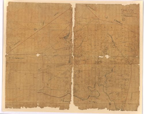 Bougue - Section A, dite de Perrouy, par Dauga géomètre