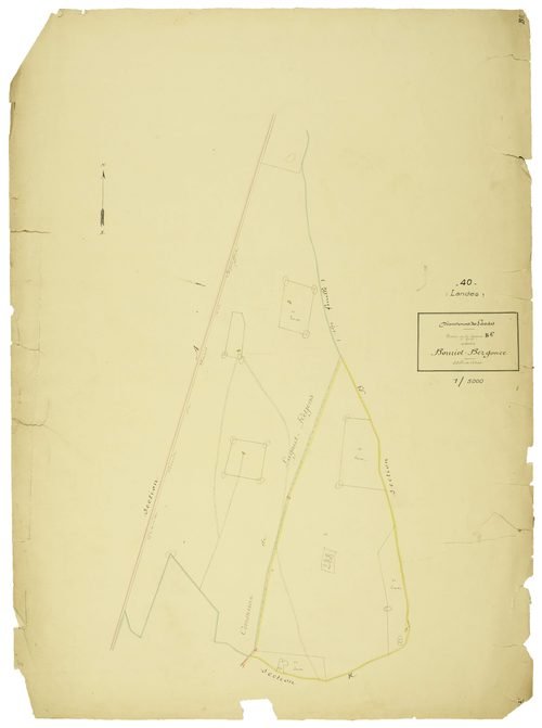 Bourriot-Bergonce - Section B, feuille 2