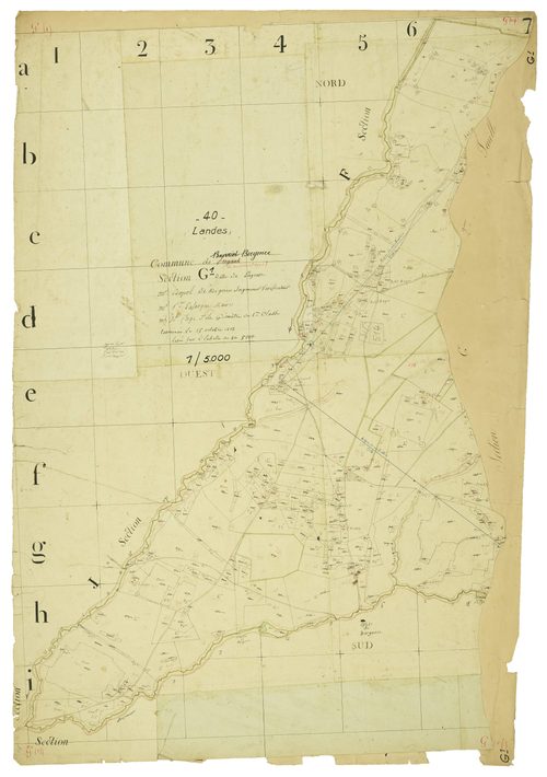 Bourriot-Bergonce - Section G, feuille 1