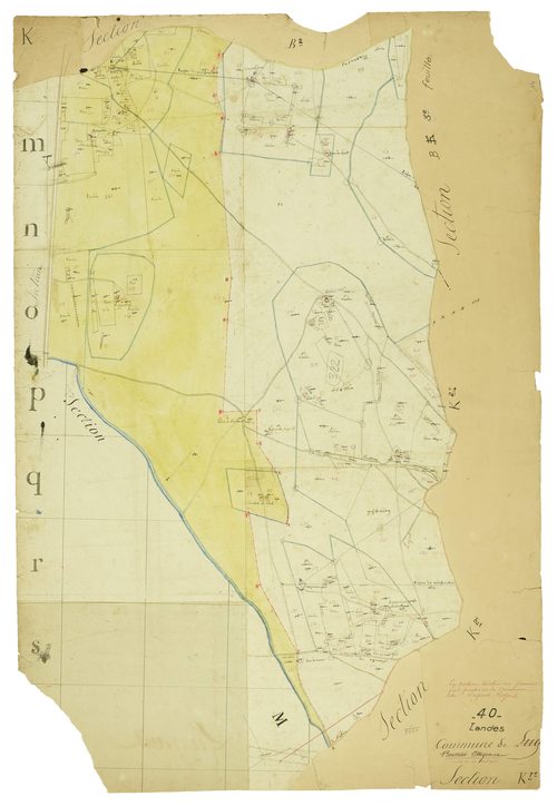 Bourriot-Bergonce - Section K, feuille 1