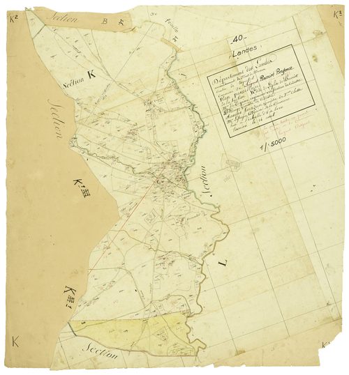 Bourriot-Bergonce - Section K, feuille 2