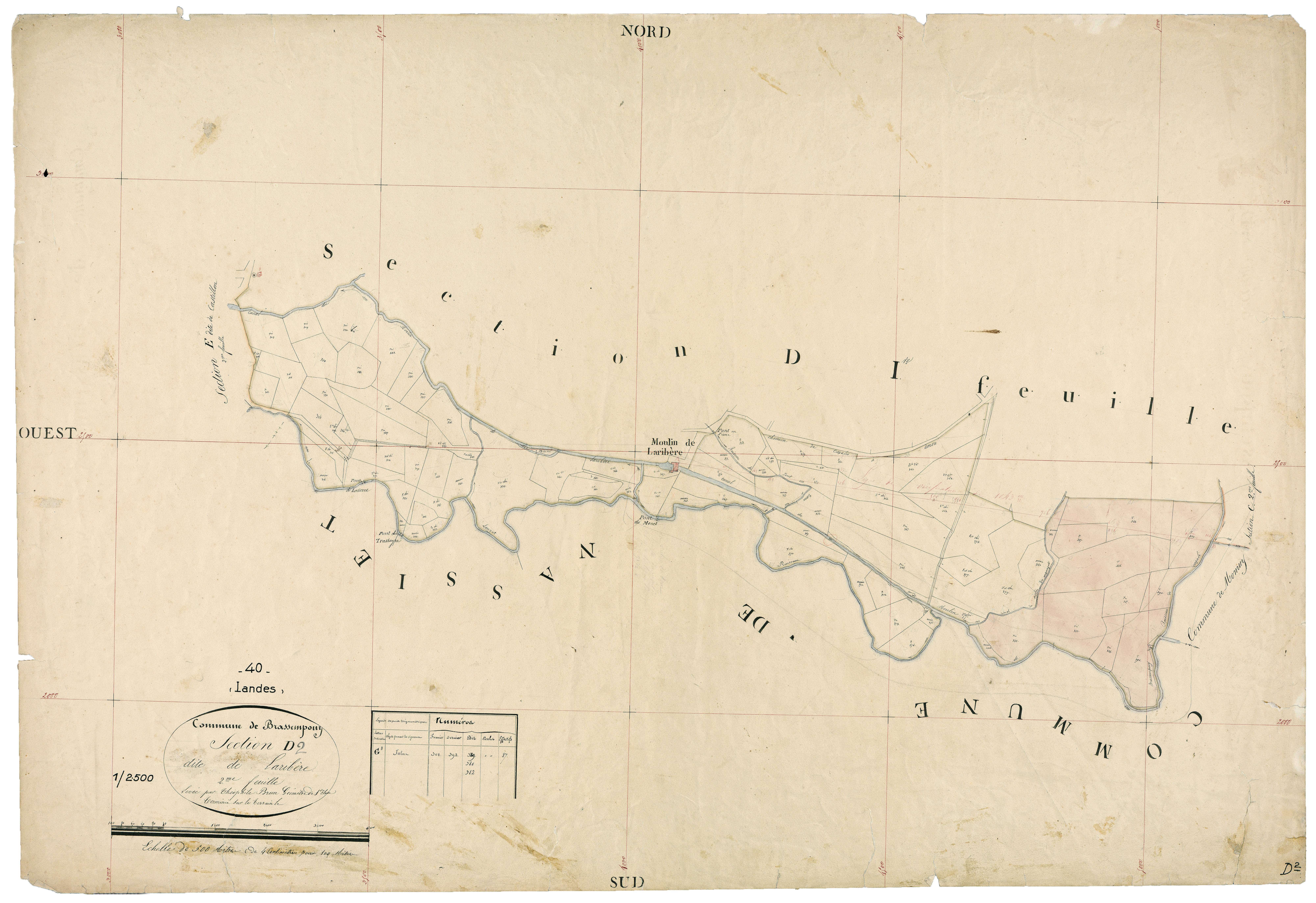 Brassempouy - Section D, feuille 2