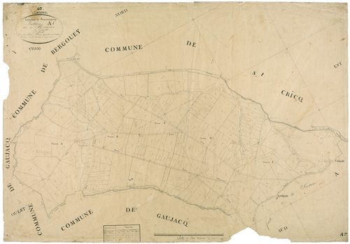 Brassempouy - Section A, feuille 1